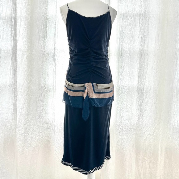 Pianura Studio | Navy Drop Waist Dress, Size M - Picture 2 of 13